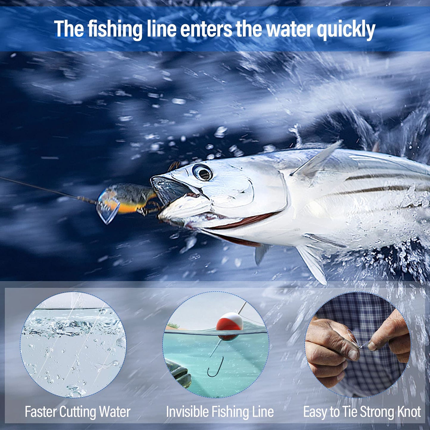 Clear Fishing Wire, Acejoz 656FT Fishing Line Clear Invisible Hanging Wire Strong Nylon String Supports 40 Pounds for Balloon Garland Hanging Decorations. (0.55mm, 460ft, 48LB)…