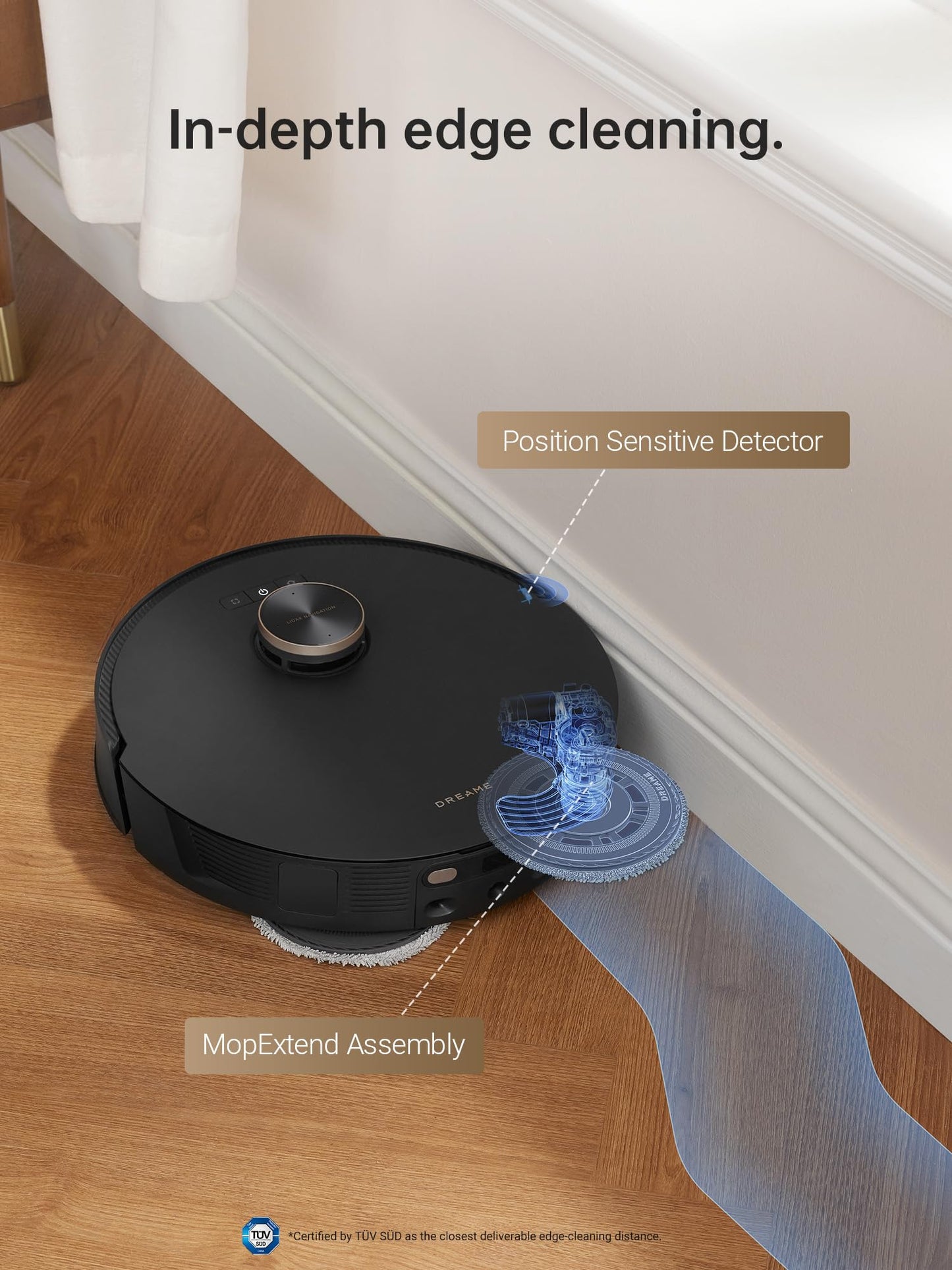 dreame L30 Ultra Robot Vacuum, 136°F Hot Water Mop-Self-Cleaning, Mops Self-Drying, Mop-Extend, Raising, Refilling, Auto-Empty, 7,300Pa Suction, AI Action and 3D Navigation