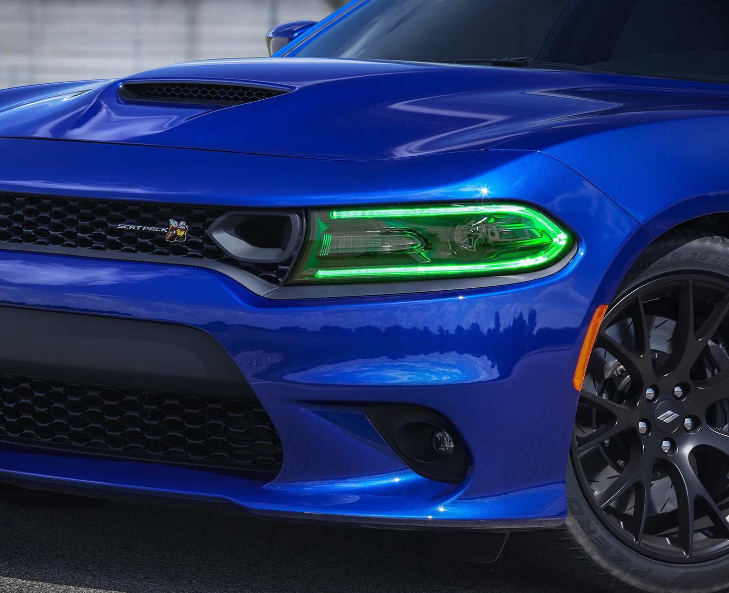 iJDMTOY RGBW Multicolor LED Circuit Board Ambient Lighting Kit Compatible with 2015-up Dodge Charger, Control_by_Smartphone