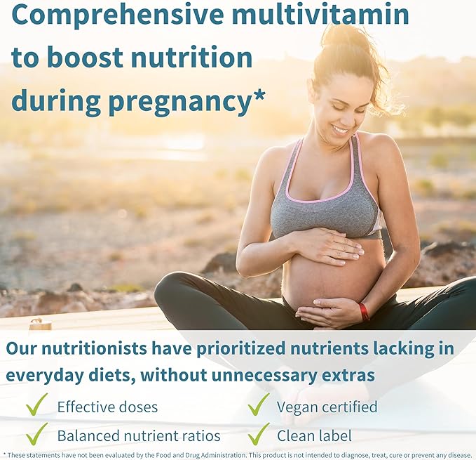 Igennus Methylated Prenatal Multivitamin for Women, Folate for MTHFR, High Absorption, Clean Label, Gentle Iron, Choline, Calcium & Magnesium, Vegan Pregnancy Vitamins, Halal, Non-GMO, 60 Tablets x6