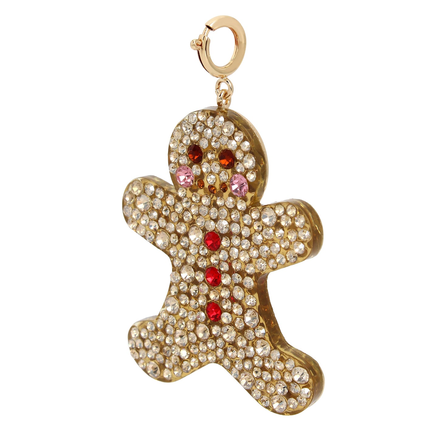 Betsey Johnson Womens Gingerbread Convertible Ornament Necklace