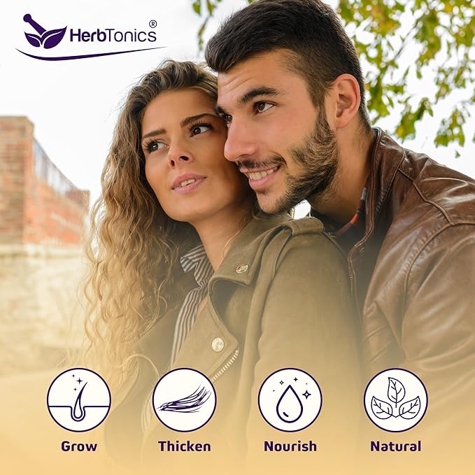 Herbtonics Foli Biotin Gummies with Hair Vitamins | Hair Growth Supplement for Women & Men | Hair, Skin and Nails Vitamins Sugarfree Gummies for Women | 60 Count