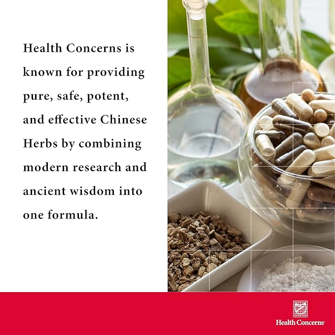 Health Concerns Calm Spirit - Stress Relief Supplement for Men & Women - Herbal Calming Support - Eases Tension & Nervousness - Magnesium, Hawthorn, Chinese Peony & More - 90 Capsules