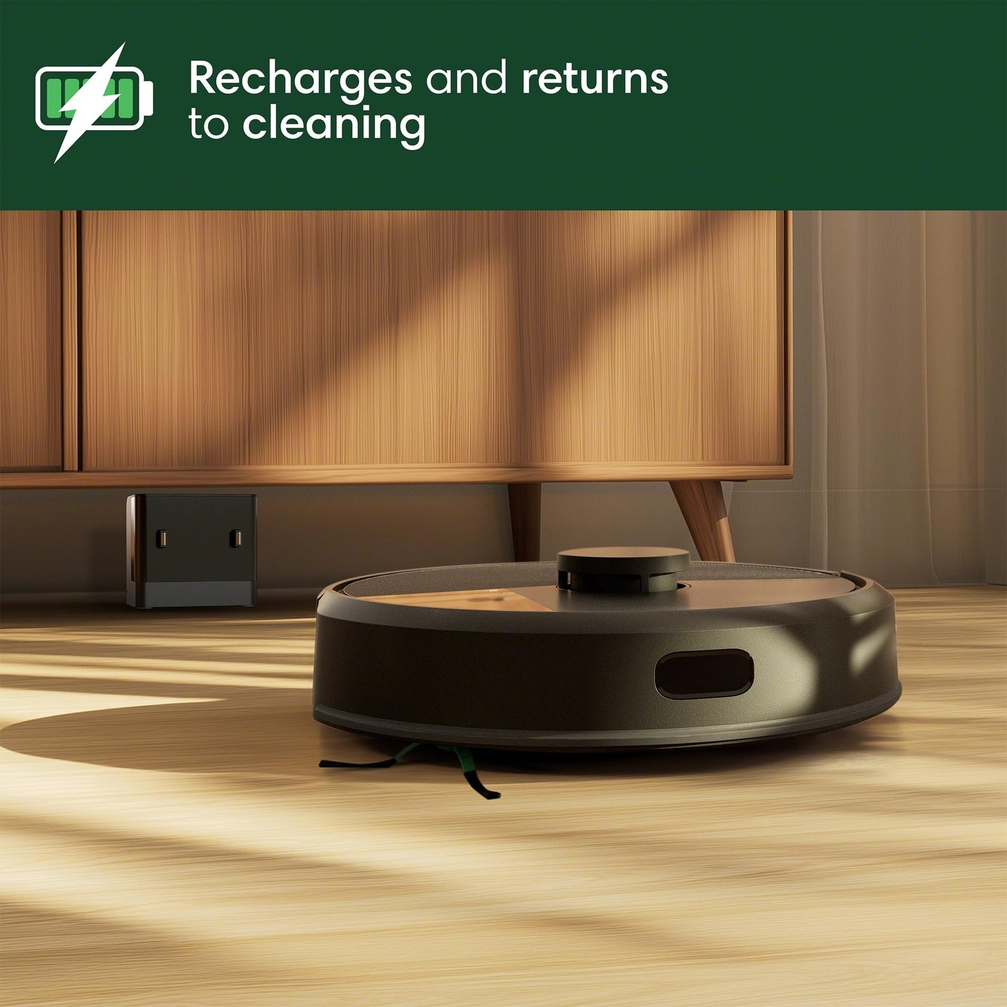 iRobot Roomba 105 Vac Robot Vacuum - Easy to use, Intense Power-Lifting Suction, LiDAR Navigation, Multi-Surface Cleaning, Cleans in Neat Rows, Self-Charging