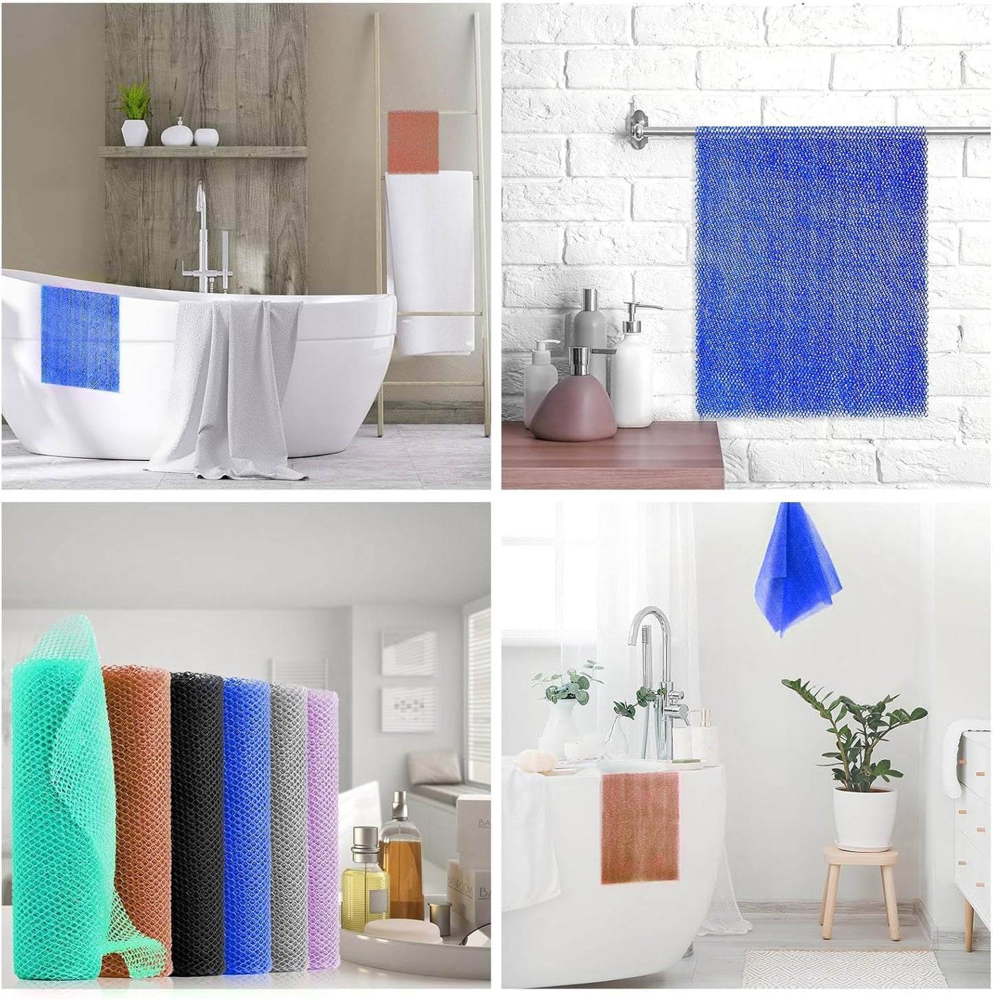 3-Piece African Exfoliating Net Bath Sponge Set | Skin Smoother | Daily Use