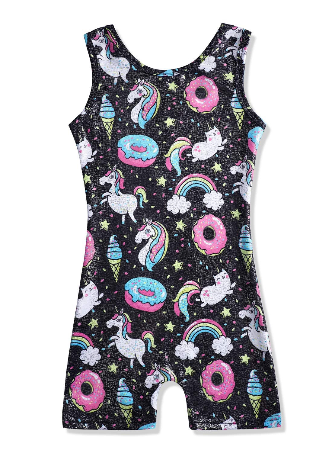 HOZIY Girls Gymnastics Leotards for Girls 5t Size 5-6 Years Black Unicorn Unitards Dance Leotard Outfits Bodysuits