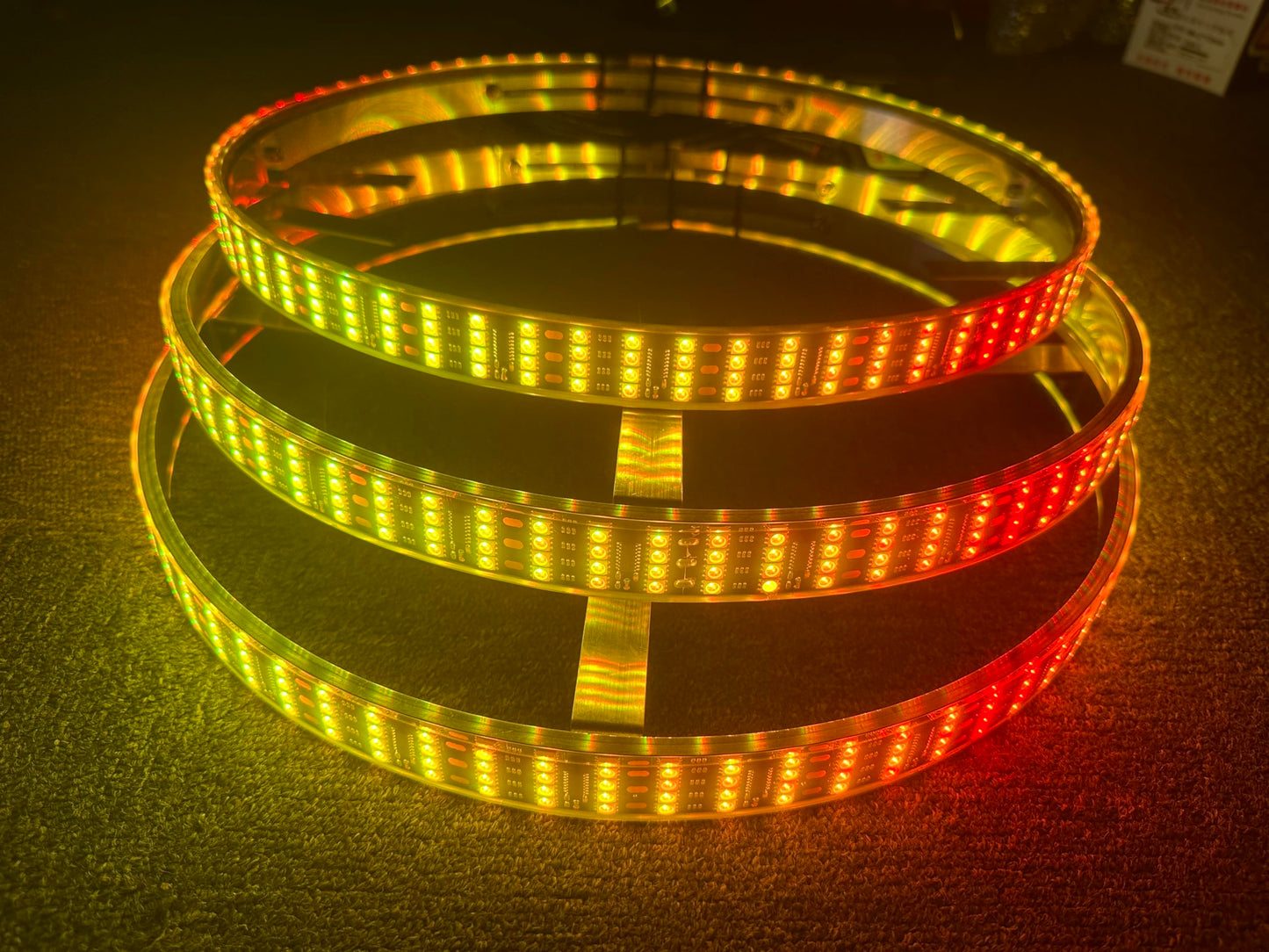 Sando Tech 15.5'' Quad Row Dream Color Chasing RGB LED Wheel Lights for Polaris Slingshot 3 Wheeler S/R/SL/SLR/GT Wheel Rim Lights Bluetooth APP/Remote Control