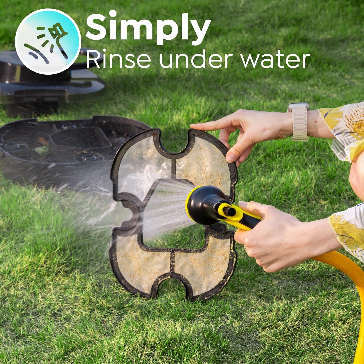 TALOSBO Pleco S1 Cordless Pool Vacuum with 75-80Mins Runtime, Robotic Small Pool Cleaner Vacuum for Flat Bottom Above-Ground Pools up to 645 Sq.ft, Lightweight, Auto-Parking