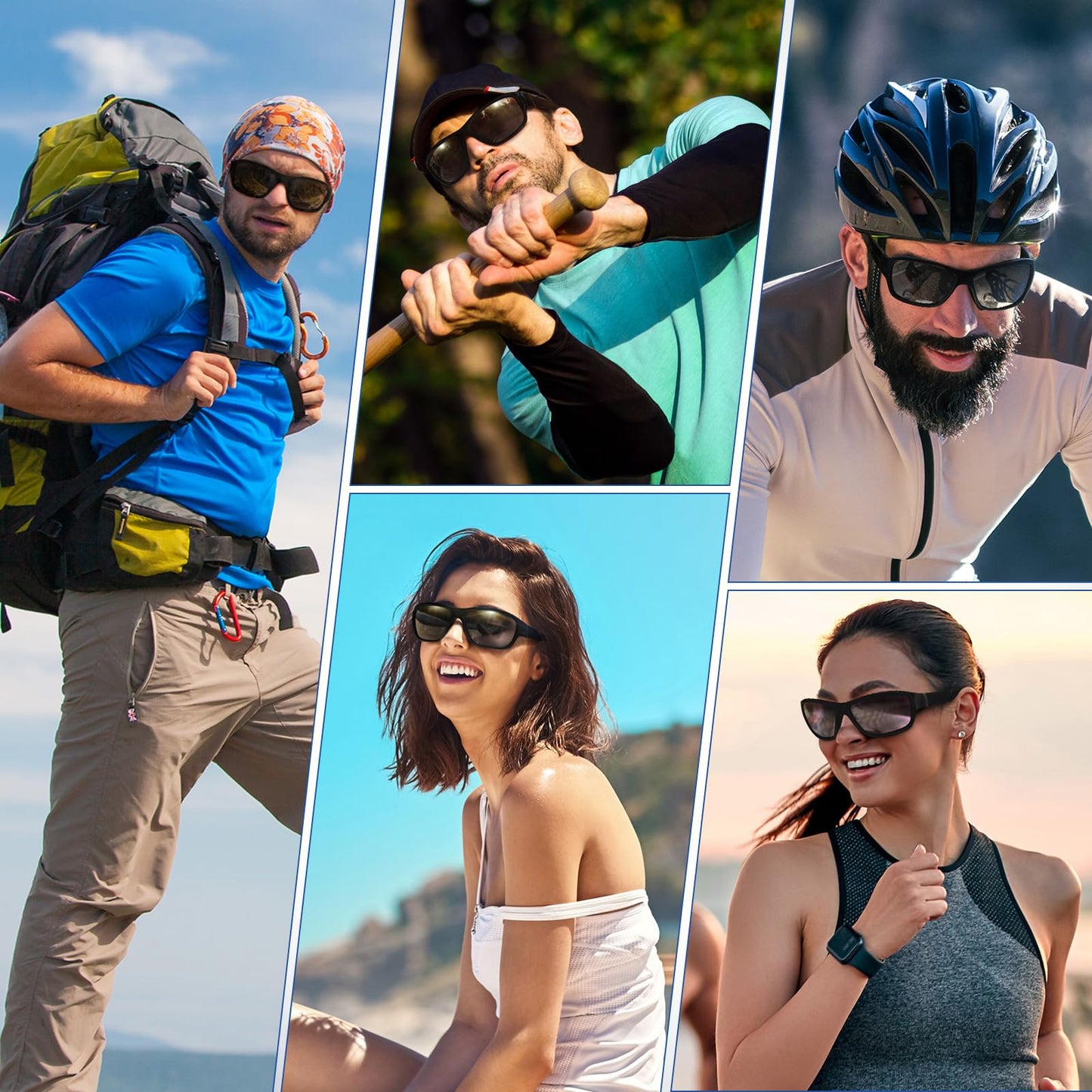 Dollger Polarized Sport Sunglasses for Men,100% UV Protection Running Goggles for Women Photochromic Sunglasses for Baseball Cycling Golf Fishing