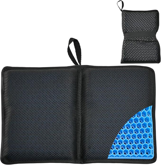 SABADO Portable Stadium Seats Cushions,Gel Airplane Seat Cushion,Foldable Travel Seat Cushion for Bleacher Stadium Camping