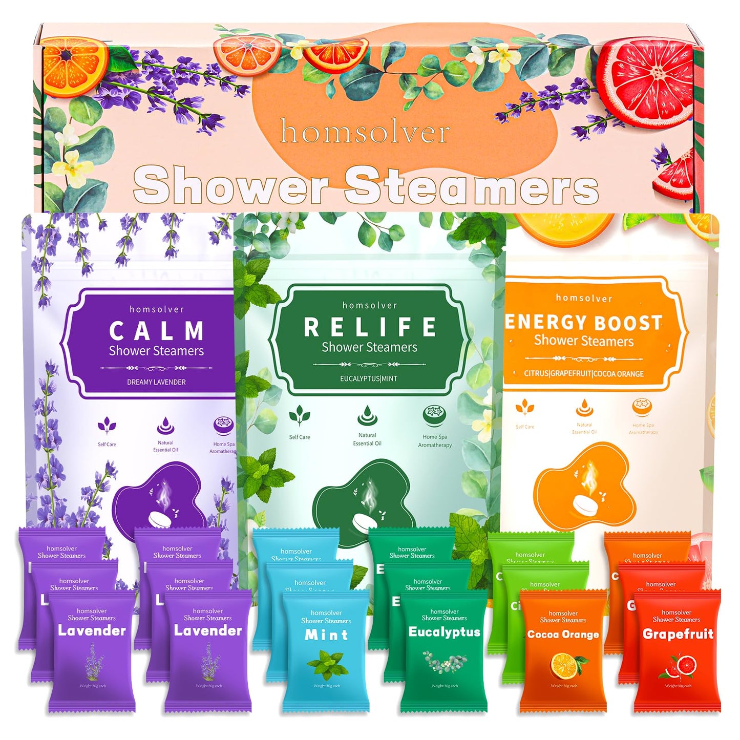 Bridesmaid Gifts, 18 Pack Shower Steamers Aromatherapy Essential Oils, Wedding Birthday Gifts for Her, Women, Mom, Wife, Sisters, Best Friends, BFF, Luxury Self Care Relief Relax