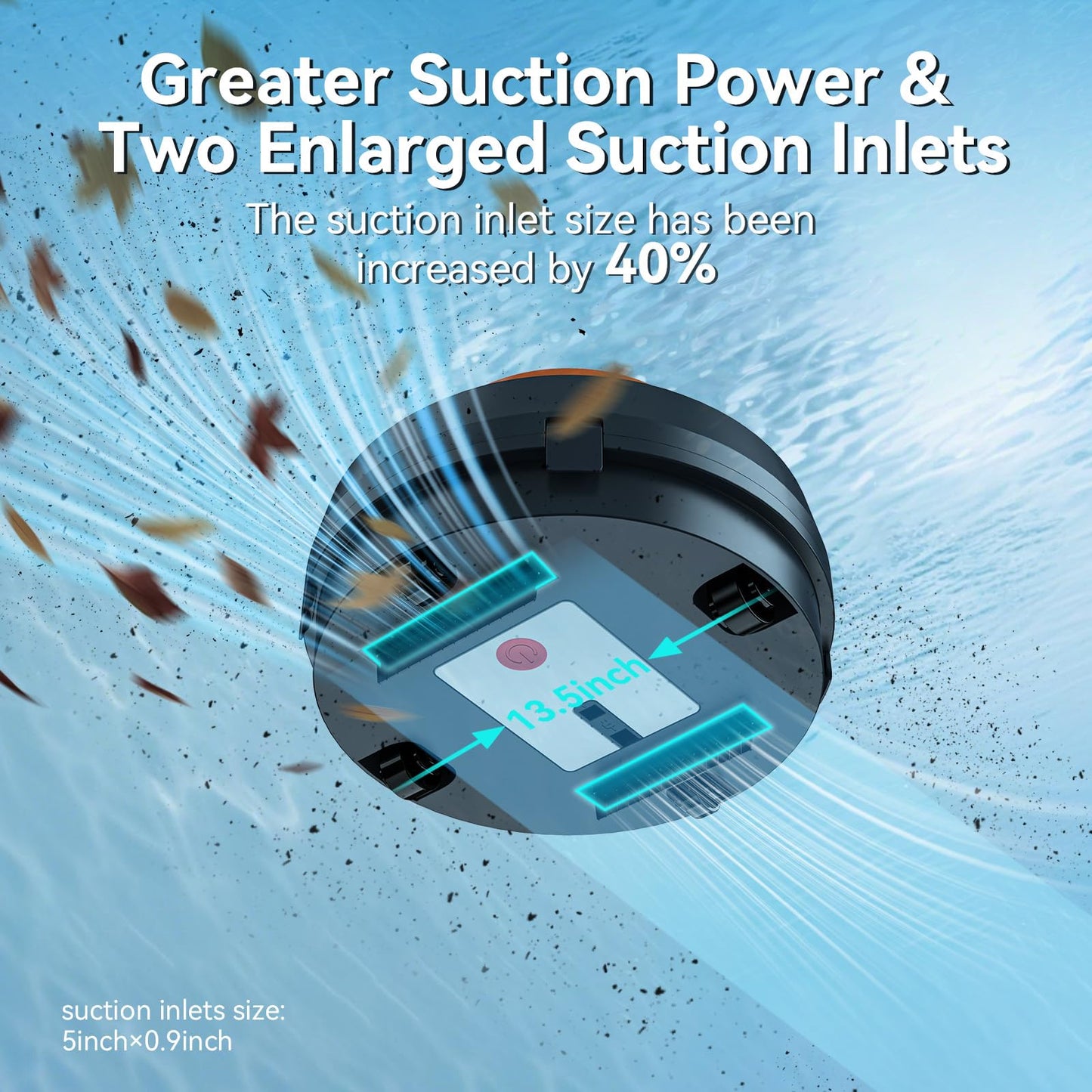 X2 Cordless Pool Cleaner Robot, Robotic Pool Vacuum for Above/In Ground Pool, 45W Dual-Motor, Self-Parking, Enhanced with 2L Debris Capacity