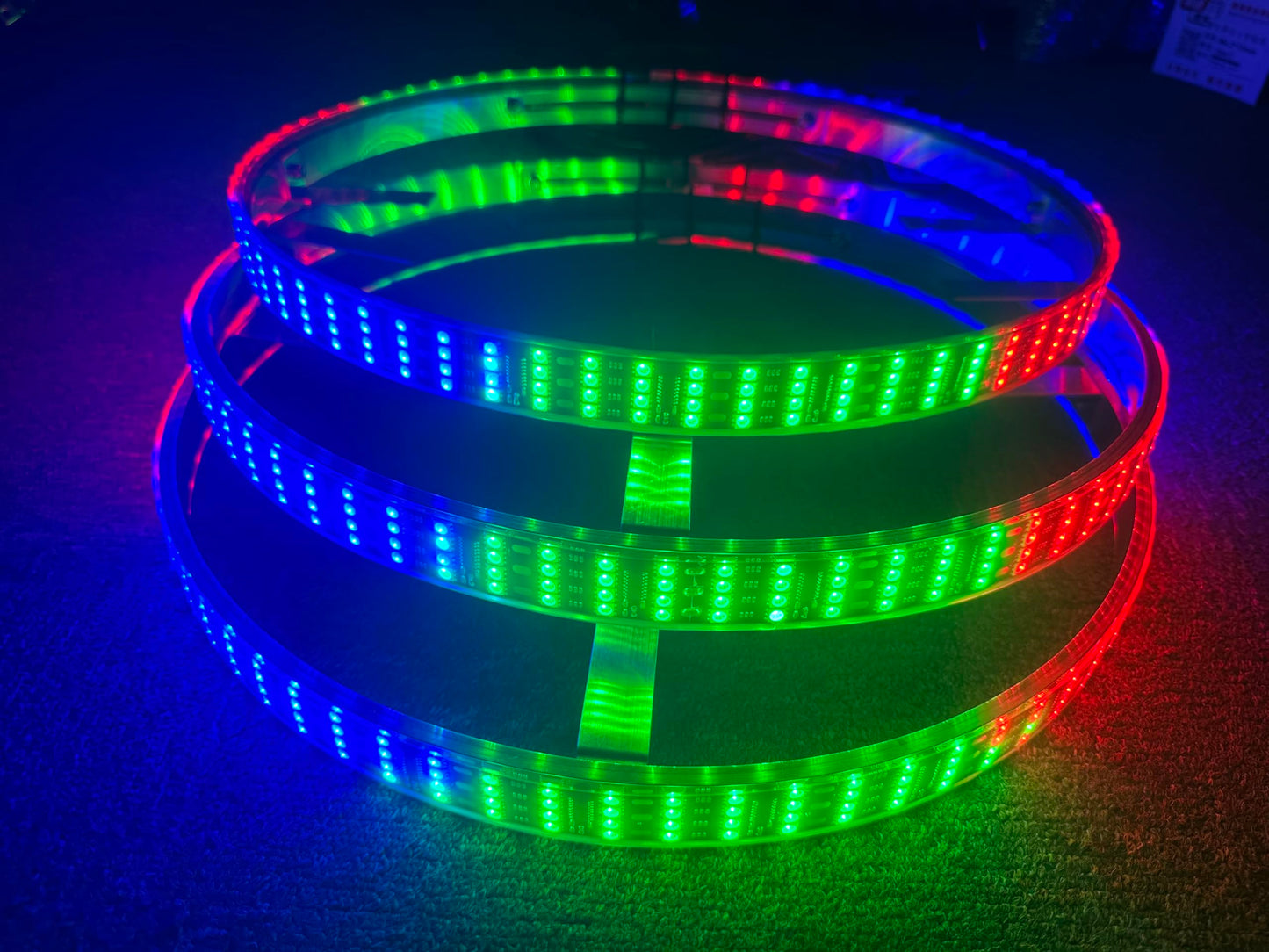 Sando Tech 15.5'' Quad Row Dream Color Chasing RGB LED Wheel Lights for Polaris Slingshot 3 Wheeler S/R/SL/SLR/GT Wheel Rim Lights Bluetooth APP/Remote Control