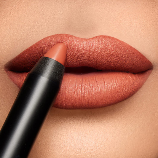 K7L Matte Orange Brown Lipstick Crayon - Long-Lasting And Ultra-Pigmented