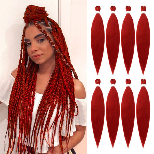 Beyond Beauty Braiding Hair pre stretched, Braids Synthetic Fiber Ombre Yaki Texture, Natural Easy Twist Braids Crochet Hair Hot Water Setting hair extensions