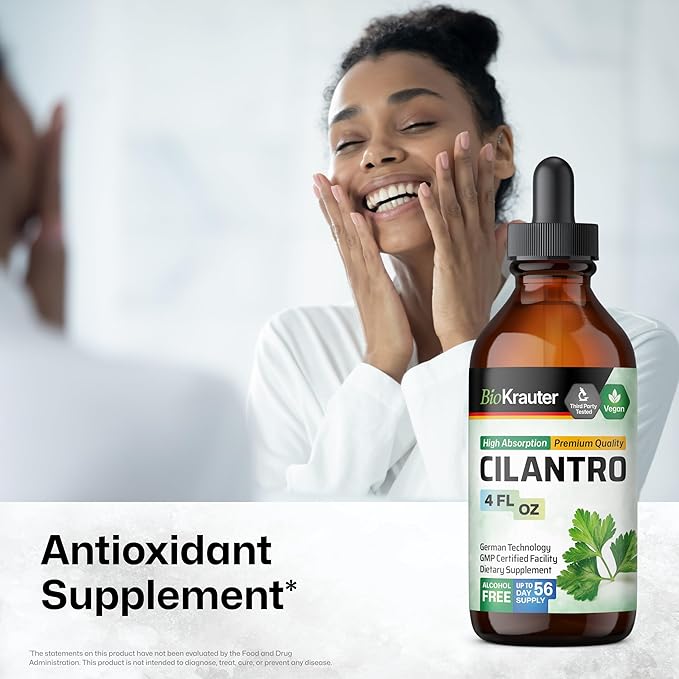 BIO KRAUTER Echinacea Tincture 4 Fl. Oz. & Cilantro Tincture 4 Fl. Oz.