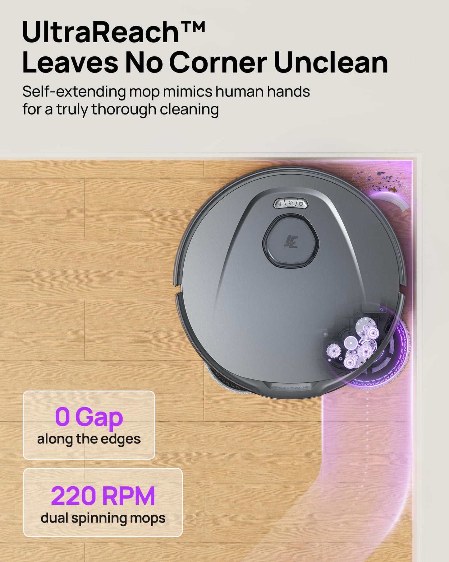 3i P10 Ultra Robot Vacuum and Mop Combo, Extendable Pad for Edge & Corner Mopping, 18000 Pa Suction Deep Cleaning, Auto Hot Water Washing & Drying, Self-Emptying, Self-Refilling, AI Obstacle Avoidance