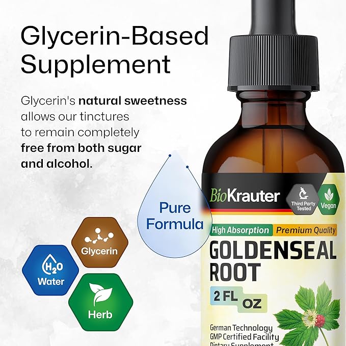 BIO KRAUTER Goldenseal Tincture 2 Fl. Oz. & Echinacea Tincture 2 Fl. Oz.