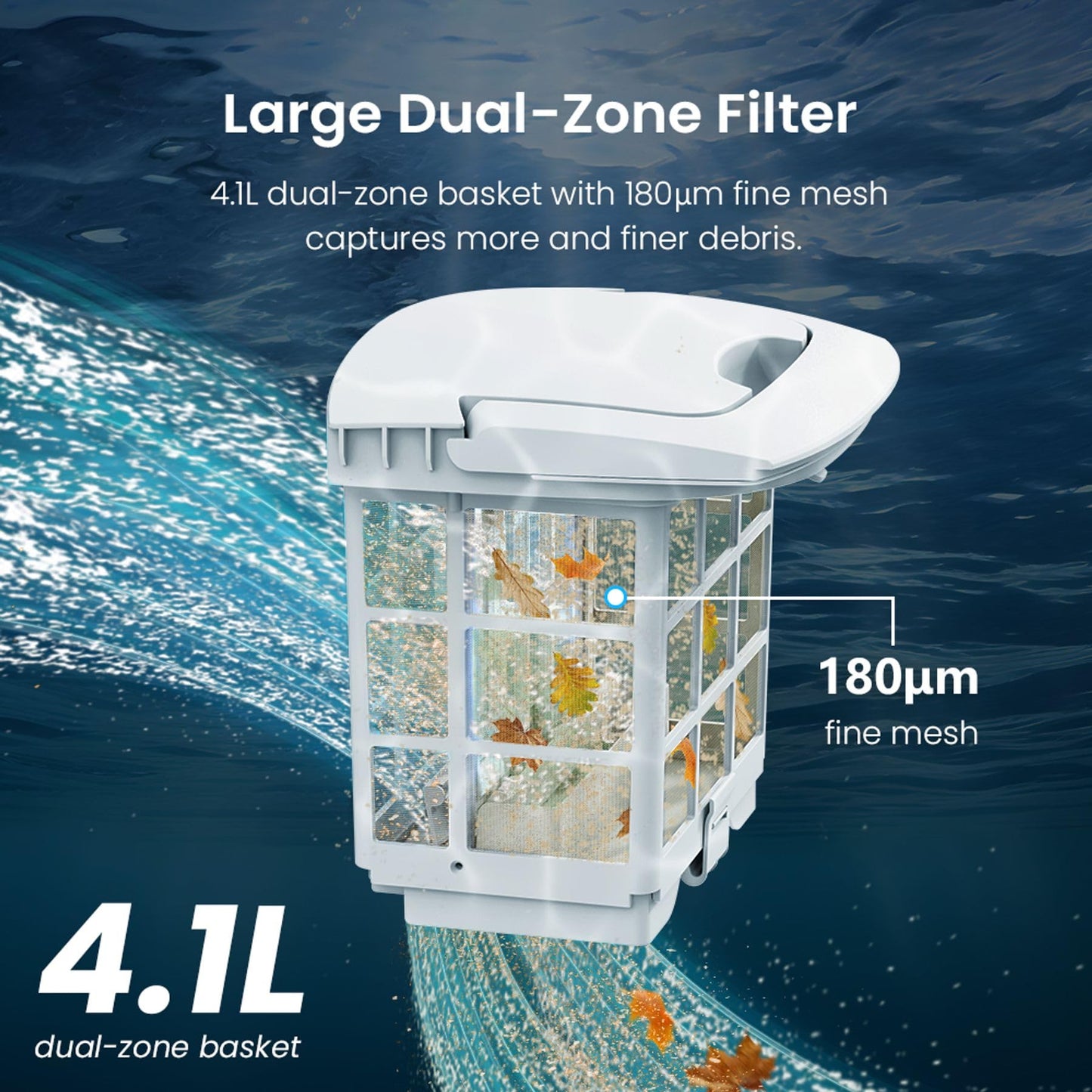 Poolmate Hydro 4 SE Robotic Pool Cleaner – Dual Filtration & Waterline Cleaning, Corded for Heavy-Duty Deep Clean, Smart App Control, Ultra Mode, Auto-Docking