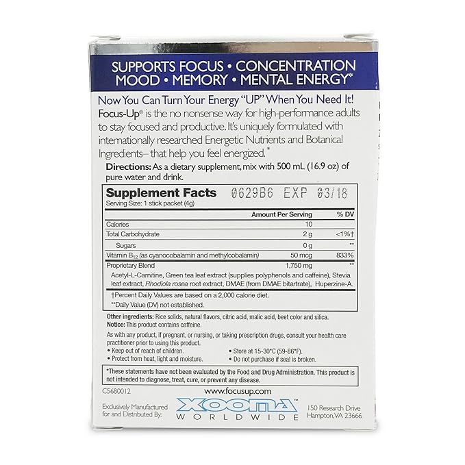 Focus Up Pure Energy Think Drink