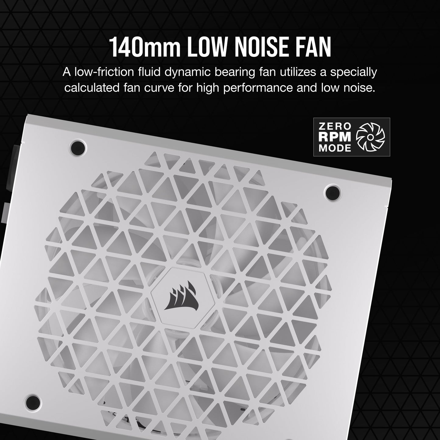 CORSAIR RM1000x Shift Fully Modular ATX Power Supply - 80 Plus Gold - ATX 3.1 - PCIe 5.1 - Zero RPM - Modular Side Interface - White