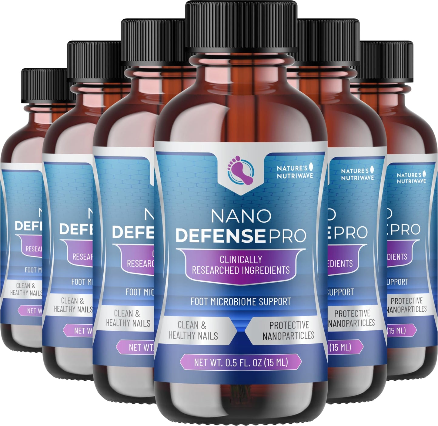 NanoDefense Pro - Original Formulated Toenail Treatment Drops, Extra Strength Nail Repair Solution for Toe Nails, Support healthy Skin & Nails -100% Natural - 6 Month Supply