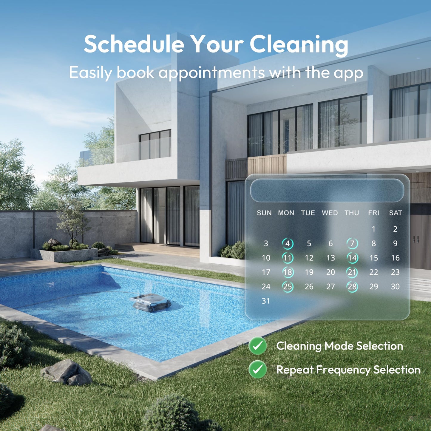 BUBLUE Bubot 800P Robotic Pool Cleaner, Pool Vacuum with Superior Suction, Smart Navigation, APP Control, Custom Scheduling, Wall/Waterline Cleaning, TangleEase Tech, for Pools up to 1,076 Sq.Ft