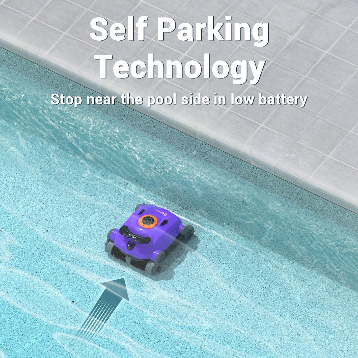 Gosvor Pivot Cordless Robotic Pool Cleaner Basket