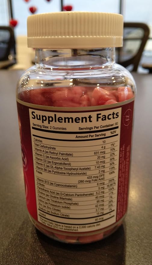 Hair Vitamins Gummy with Biotin 5000 mcg, Sugar-Free Hair Growth Support with Vitamins E & C, Non-GMO, Thicker, Stronger & Beautiful Hair, Skin & Nails, Hair Vitamin for Women & Men - 120 Gummies