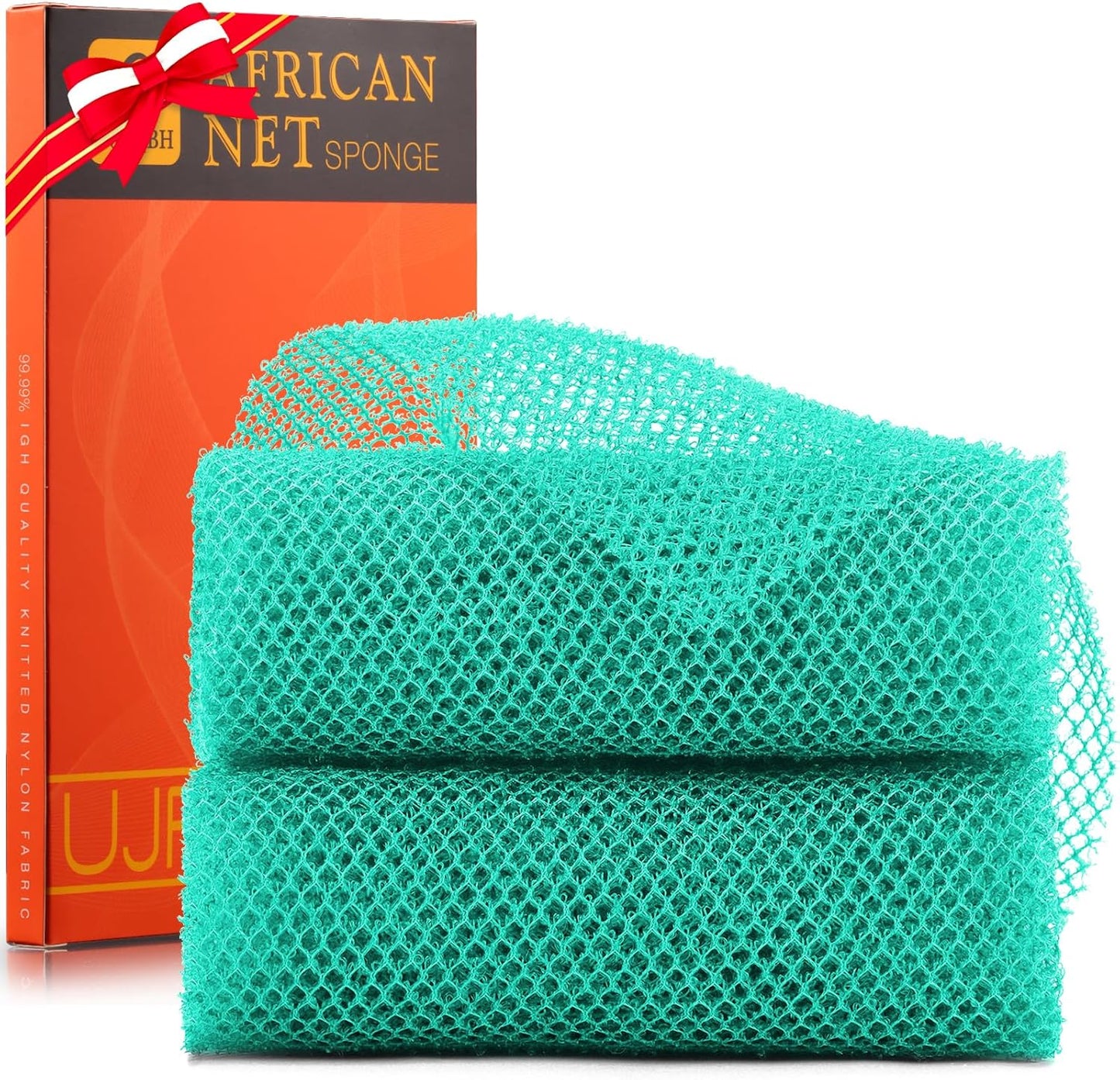 3-Piece African Exfoliating Net Bath Sponge Set | Skin Smoother | Daily Use