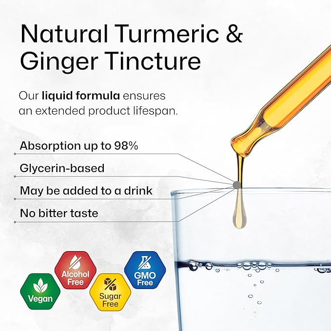 Boswellia Turmeric 100 Capsules & Turmeric Ginger Tincture 2 Fl. Oz.