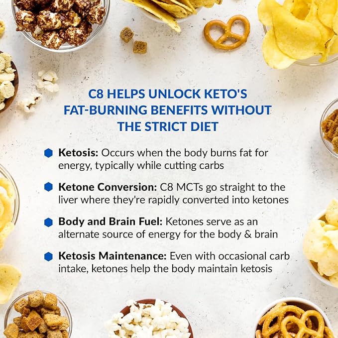BioTrust Keto Elevate – Pure C8 MCT Oil Powder – Ketogenic Diet Supplement & Paleo Coffee Creamer for Clean Energy, Mental Focus, and Clarity – Non-GMO 100% Caprylic Acid (Hazelnut, 20 Servings)
