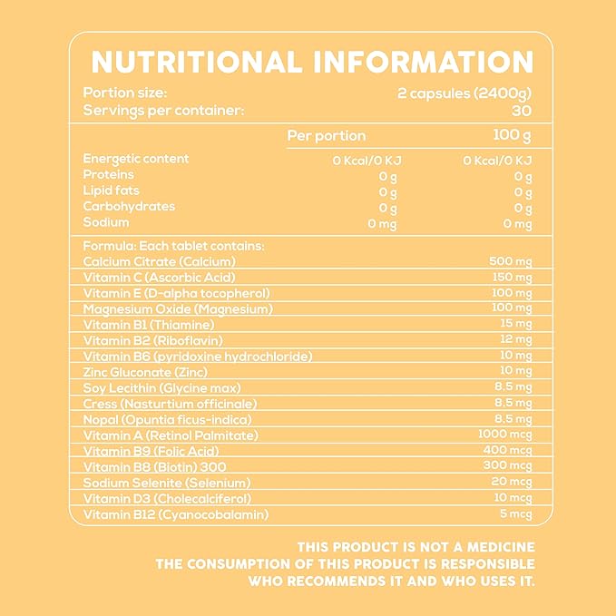 BIENESTALE MULTIVITAMIN (17 Vitamins and Minerals) for Women 30 Capsules