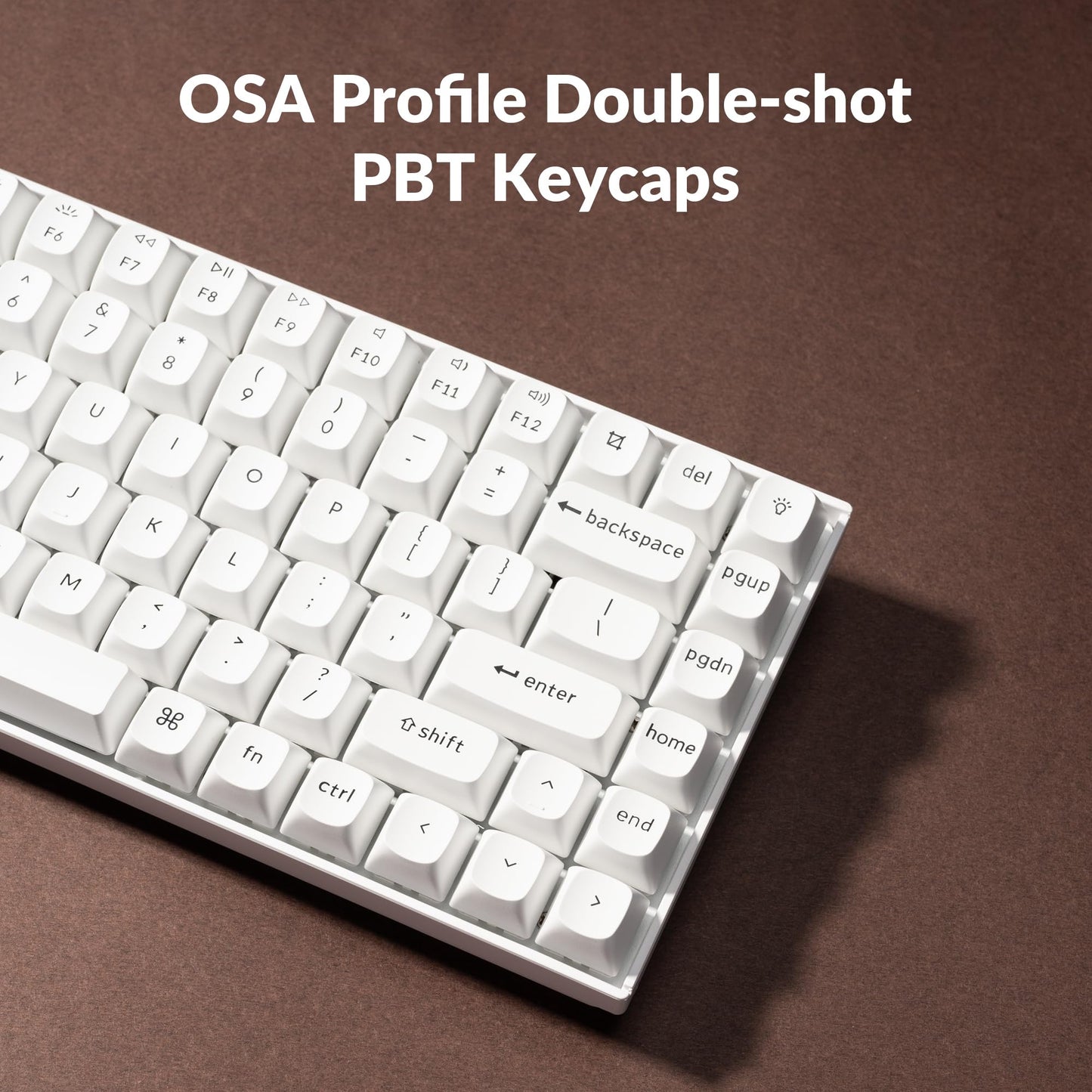 Keychron K2 Pro 75% Layout Bluetooth Wireless Mechanical Keyboard, Custom Programmable Type-C Wired Gaming Keyboard with RGB Backlit, Hot-Swappable K Pro Brown Switch for Mac Windows Linux - White