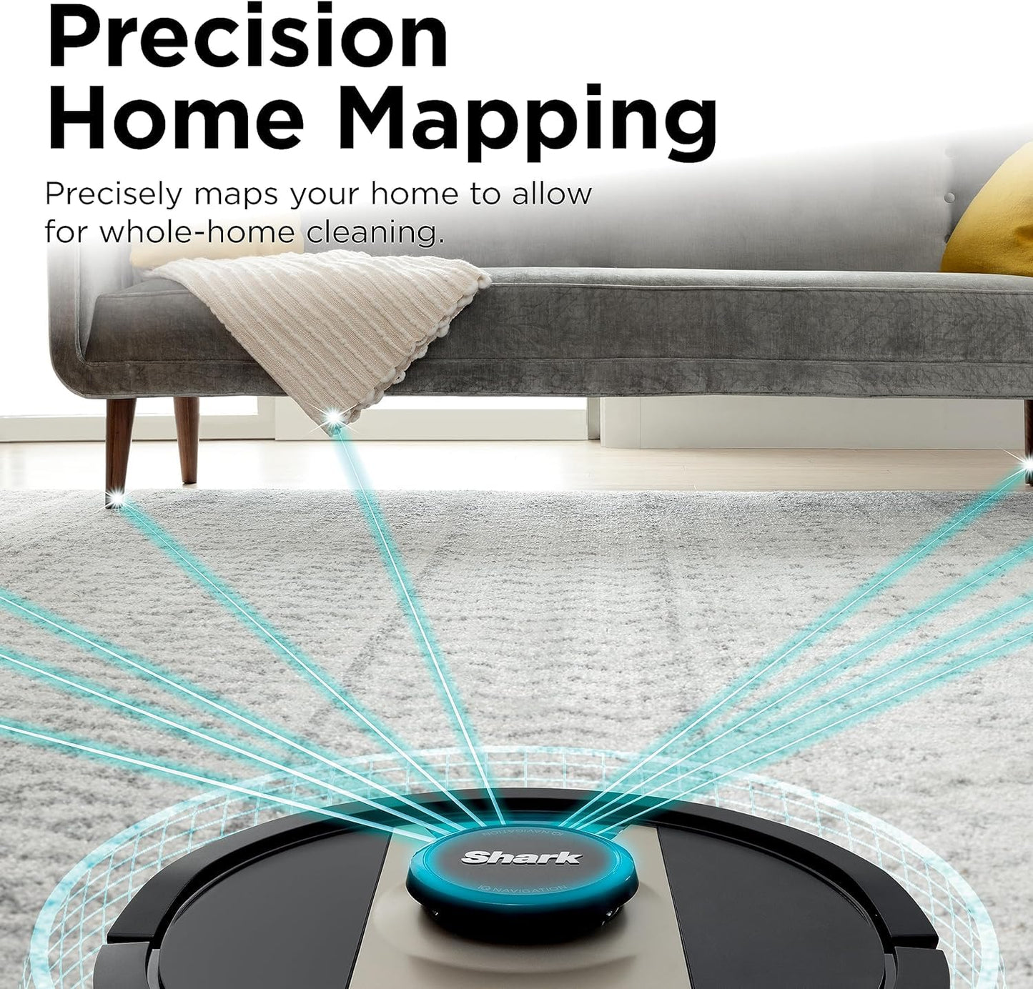 SHARK Shark RV2410WD IQ 2-in-1 Robot Vacuum & Mop with Matrix Clean & Sonic Mopping, Perfect for Pet Hair, Carpets, Hard Floors, Compatible with Alexa, Black/Gold, No Self-Empty Base (Renewed)