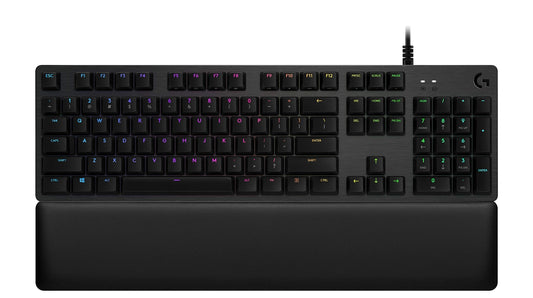 Logitech G513 Carbon LIGHTSYNC RGB Mechanical Gaming Keyboard with GX Blue Switches - Clicky (Renewed)