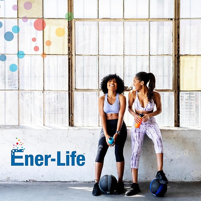 Ener-C Sugar Free Energy Passion Fruit Multivitamin Drink Mix Vitamin C 1000mg & Electrolytes - Natural Immunity Support with Real Fruit Juice Powders - Non-GMO Vegan & Gluten Free - 30 Count