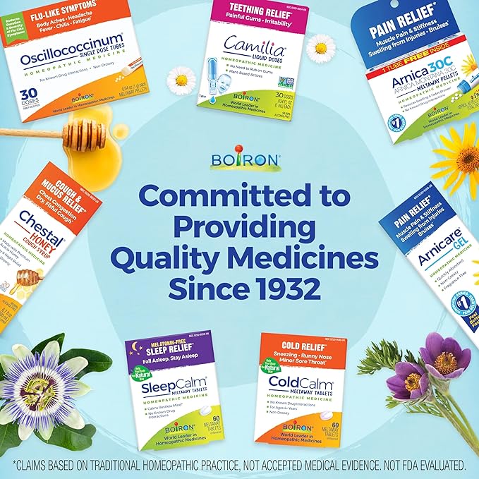 Boiron SleepCalm Sleep Aid for Deep, Relaxing, Restful Nighttime Sleep - Melatonin-Free and Non Habit-Forming - 60 Count