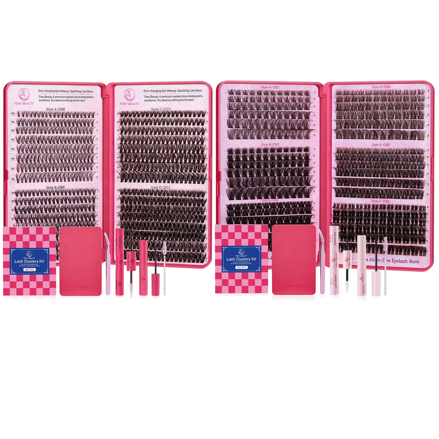 1072 pcs Lash Clusters Kit