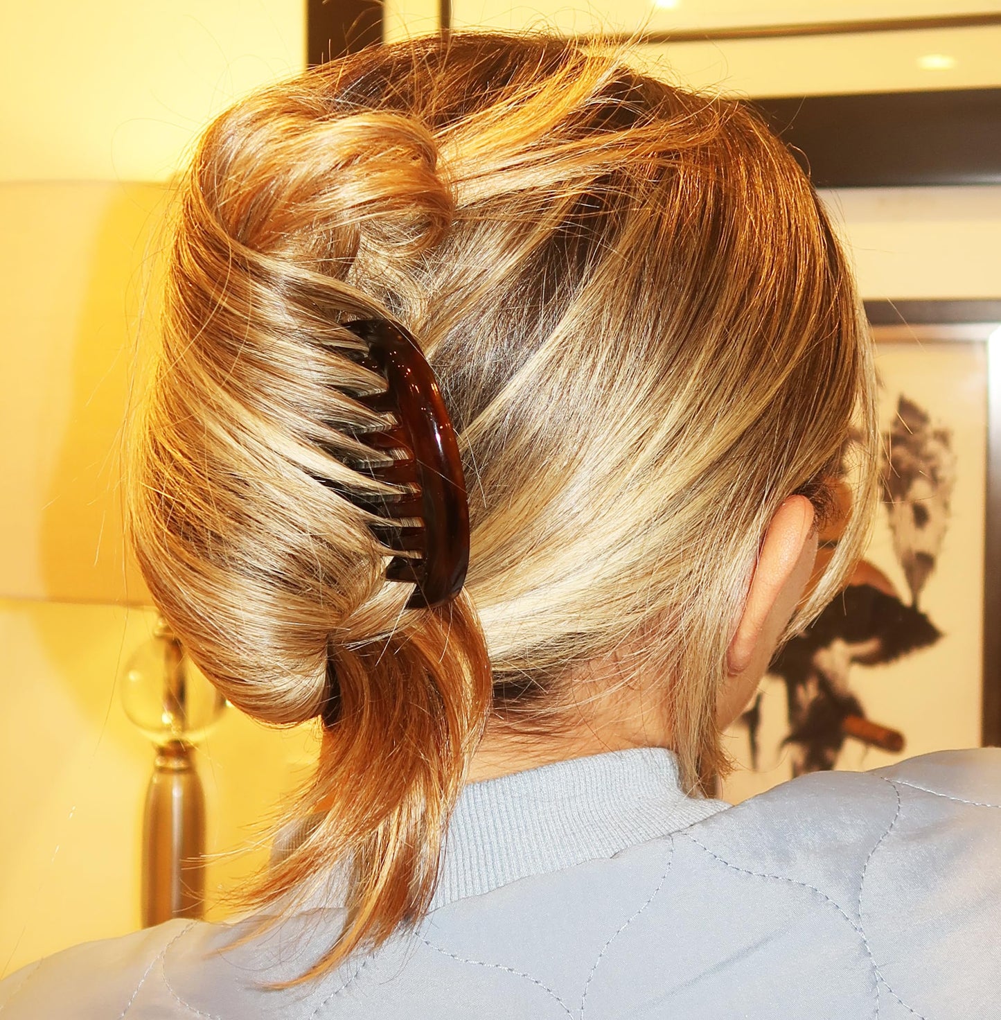 Camila Paris CP2431 French Hair Side Comb Small Rounded Tortoise Shell, French Twist Hair Combs, Strong Hold Hair Clips for Women Bun Chignon, No Slip Styling Girls Hair Accessories Made in France