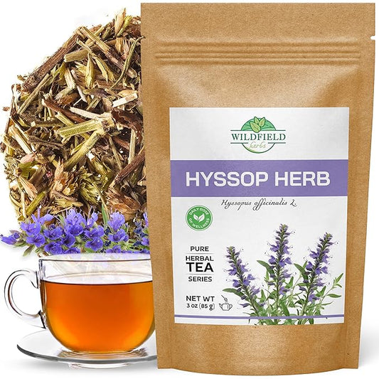 3 oz. Hyssop Dried Herb Hyssop Tea Herbal (Hyssópus Officinális) - 85 g Hyssops Hysopp Herb Hisopo