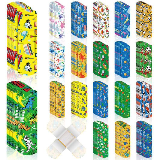 120 Pcs Kids Bandages Bulk Cute Cartoon Flexible Bandages Waterproof Breathable Bandages Strip Protect Cuts and Scrapes for Girls Boys Children Toddlers (Lovely Style)