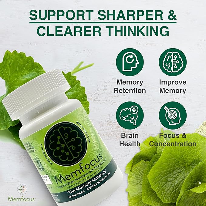 100mg Memory Health Capsules – Enhance Memory, Focus, and Mental Clarity with Psychlomin (6-MSITC) – 30 Capsules for Peak Memory Performance.