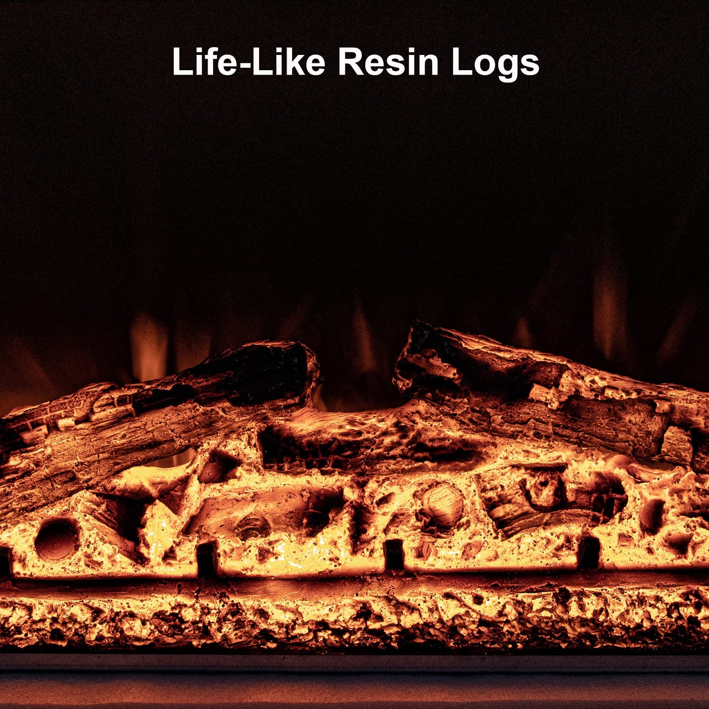 Rodalflame 40" Width Electric Fireplace Inserts with Adjustable Flame Colors, Fireplace Heater with Touch Screen & Remote Control, Recessed in Wall, 750/1500W, Timer