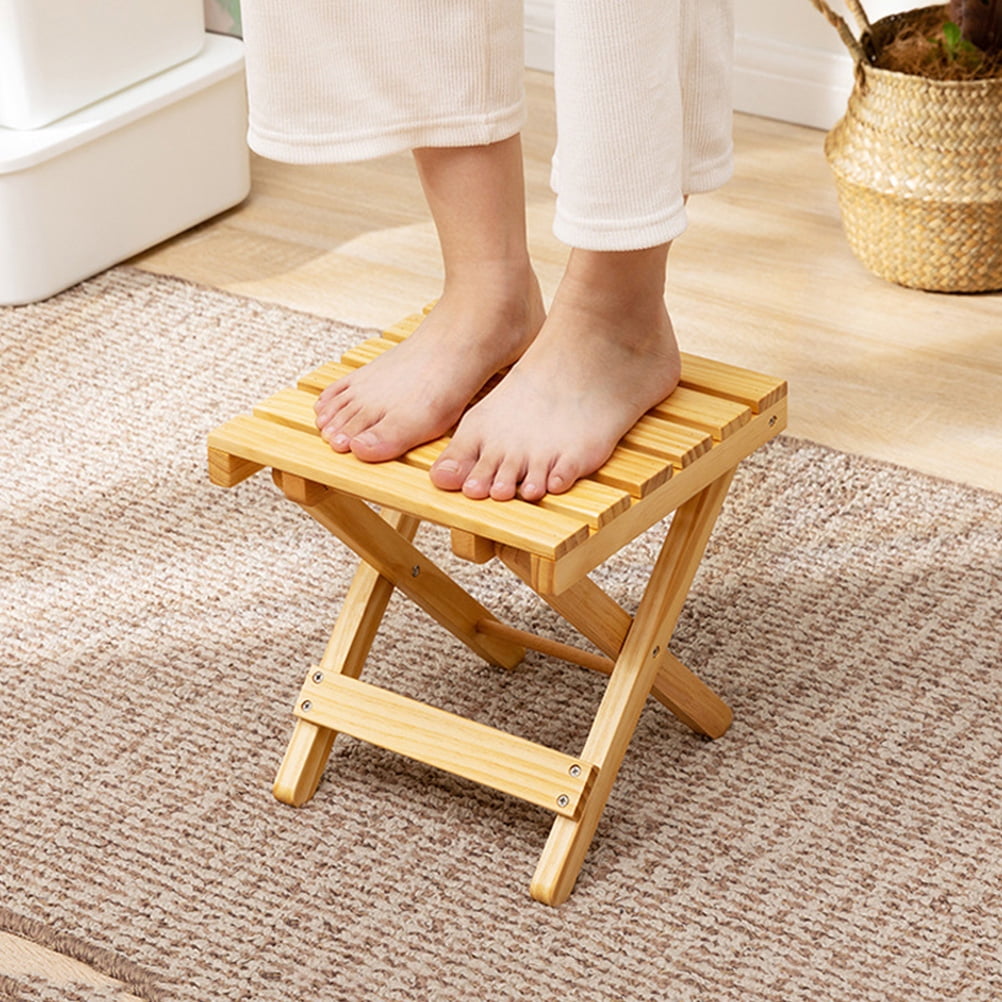 HAMPPLIES 1Pack Outdoor Small Side Table for Picnics and Parties and Portable Wood Plastic