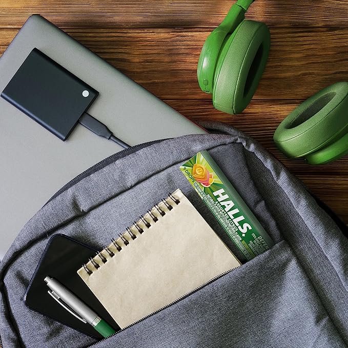 HALLS Defense Assorted Citrus Vitamin C Drops, 20 Sticks of 9 Drops (180 Total Drops)