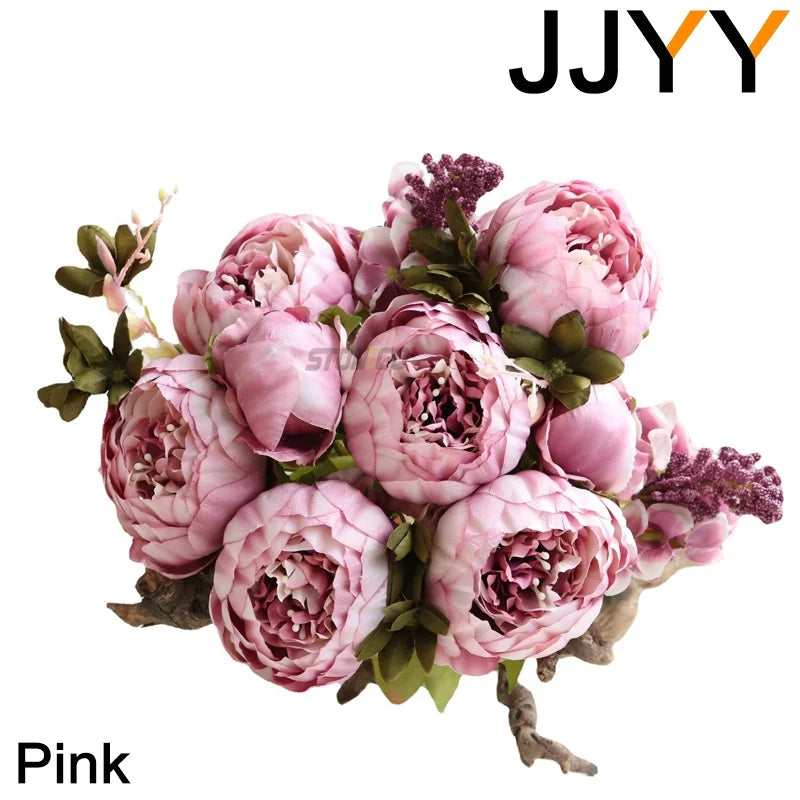 13-Head European Style Peony Bouquet