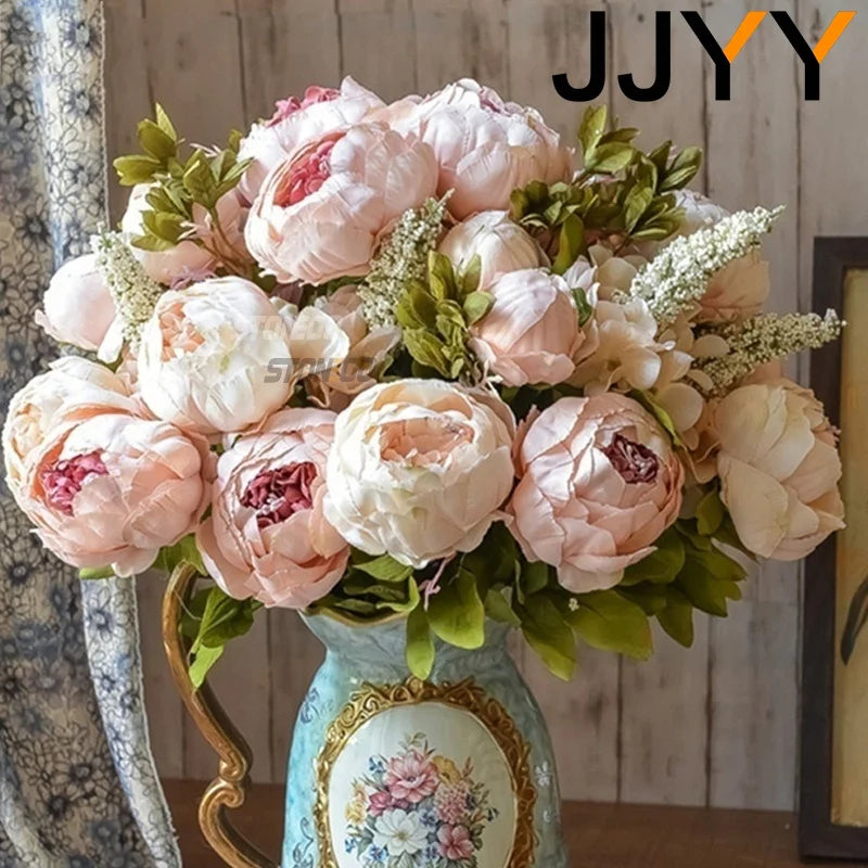 13-Head European Style Peony Bouquet