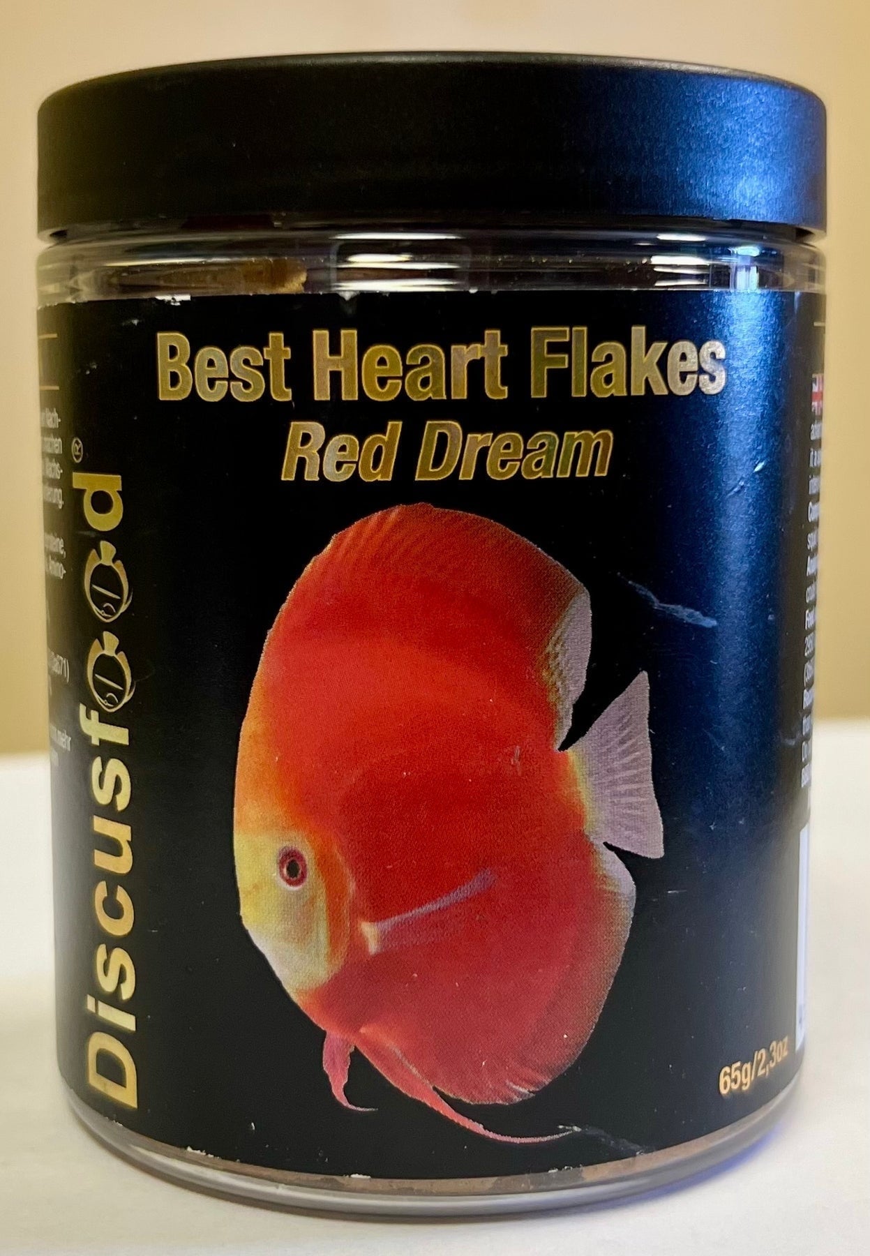 Discusfood Best Heart Flakes Red Dream Premium Fish Food, 2.3 oz