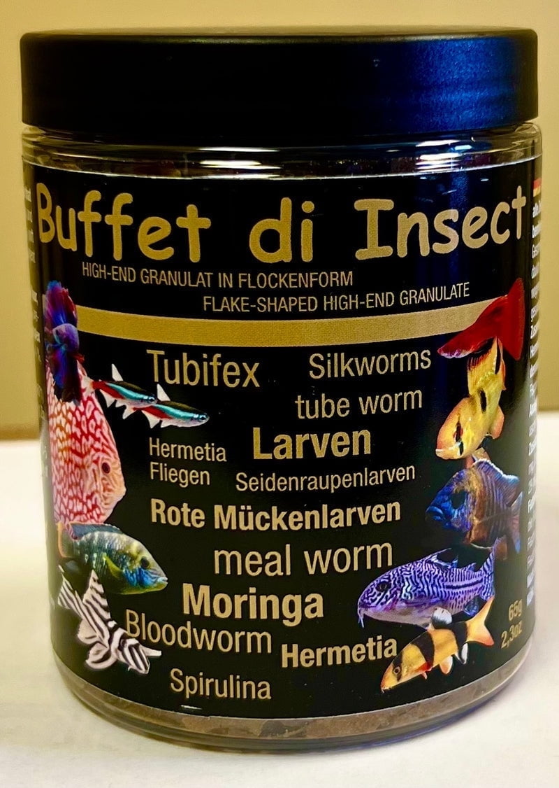 Discusfood Buffet Di Insect, Fish Food Flakes, 2.3 oz